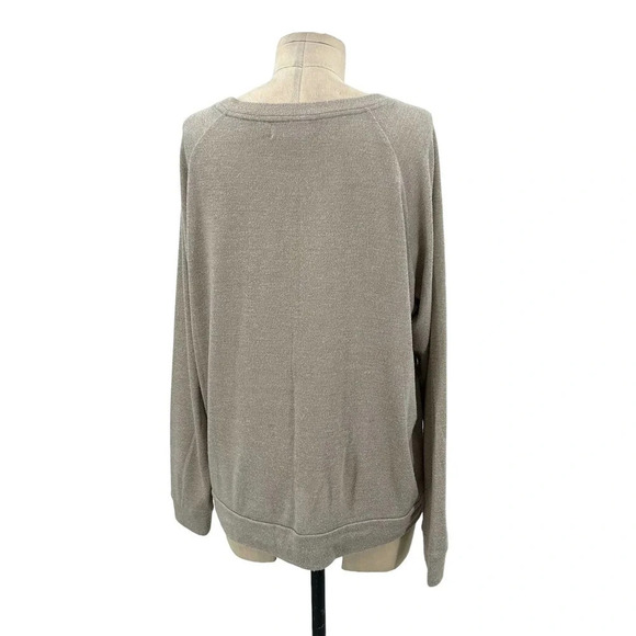 Nation LTD Beige Tan Pullover Sweatshirt Top Size Medium - Picture 5 of 8
